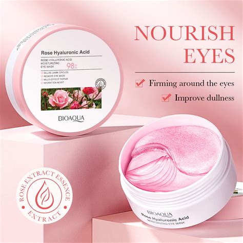 Mascarilla Parche De Ojeras Rosas Y Acido Hialuronico Bioaqua Tienda