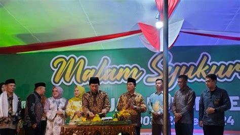 Potong Tumpeng Tandai Malam Syukuran Hari Jadi Ke 21 Kabupaten Seluma