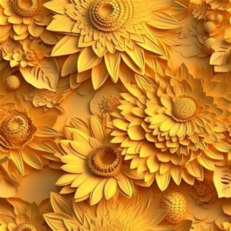 Un Papel Tapiz De Flores Amarillas Que Dice Girasoles Foto Premium