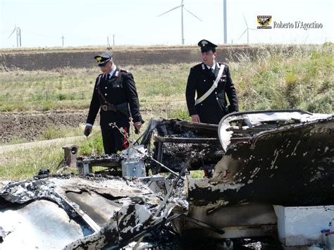 A Fuoco Roulotte Uomo Muore Carbonizzato FOTO D AGOSTINO