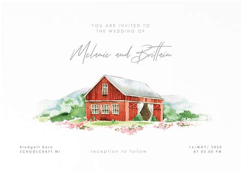 Wedding Invitation Suite - A barn wedding :: Behance