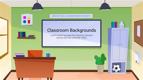 Classroom Backgrounds for Google Slides and PPT Template