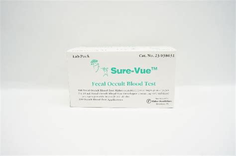 Fisher Healthcare Sure Vue Fecal Occult Blood Test 2 X 15ml Box Of 100