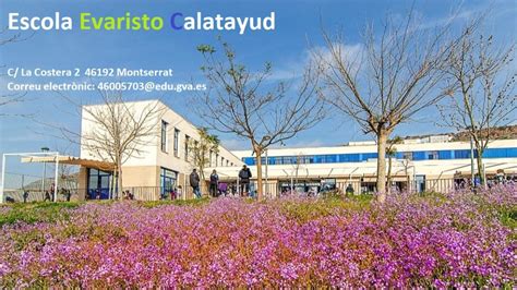 Escola Evaristo Calatayud Plantilla Per Als Centres De Prim Ria