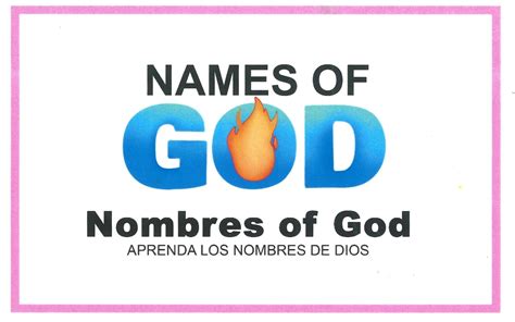 Names Of God Card Game Spanish Etsy