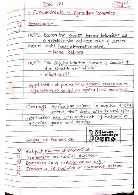 SOLUTION Econ 121 Handwritten Notes Studypool