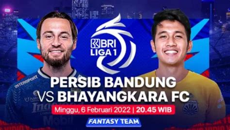 Link Live Laga Big Match Persib Vs Bhayangkara Fc Ini Pemain Yang