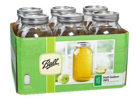 Ball Half Gallon Canning Jars Pack Five Solas Farm