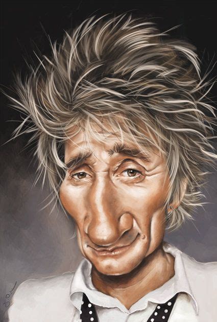 Rod Stewart Celebrity Caricatures Funny Caricatures Caricature