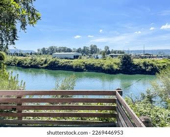 Snohomish River River Snohomish County Washington Stock Photo ...