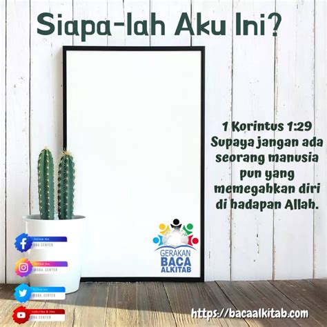 Siapa Lah Aku Ini Korintus Tb Gerakan Baca Alkitab