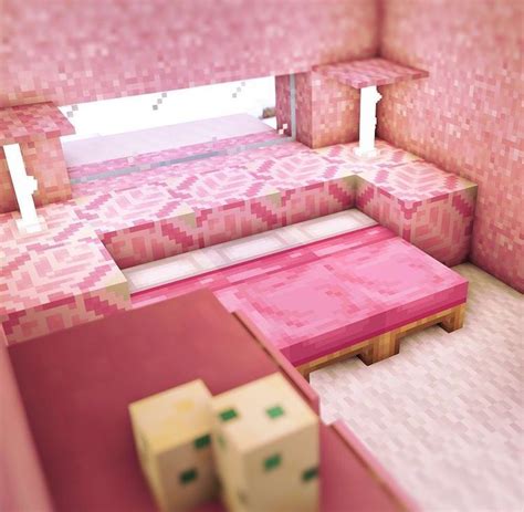 cute minecraft build pink inspiration | Cool minecraft creations ...