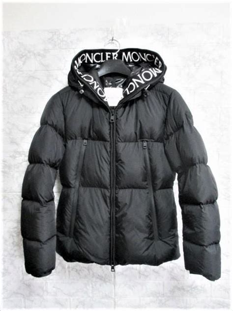 Moncler モンクレール ロゴ Montcla ダウンジャケット ダウン1黒美品国内正規品 モンクレールmoncler