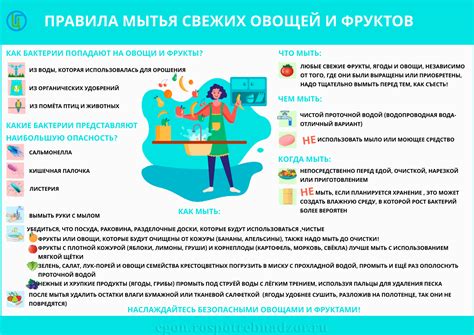 Правила мытья свежих овощей и фруктов
