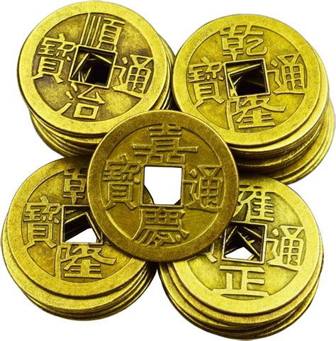 Motanar Monedas Chinas De La Fortuna De Pulgada Feng Shui I Ching