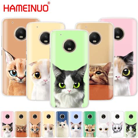 Hameinuo Cute Cat Landscape Animal Case Phone Cover For Motorola Moto