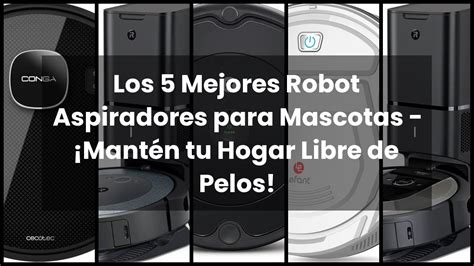 Los Mejores Robot Aspiradores Para Mascotas Mant N Tu Hogar Libre