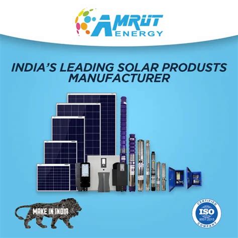 Amrut Energy M Mnre Hp Solar Water Pump For Submersible V Ac