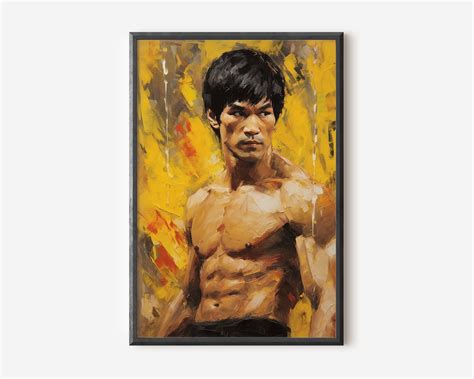 Bruce Lee Painting Art Print - Etsy