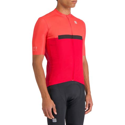 Sportful Maillot Homme Pista Pompelmo Red Bike