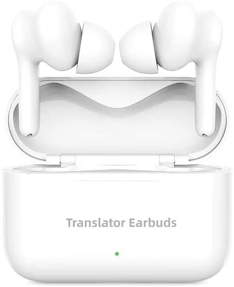 Ai Translator Earbuds White Home Audio