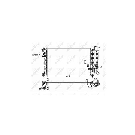 NRF 50419 Radiador refrigeración del motor