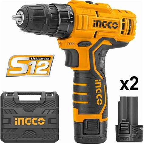 Ingco Lithium Ion Cordless Drill 12v Tisara Power Mart