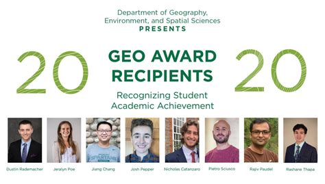 This Years Geography Award Recipients Department Of Geography