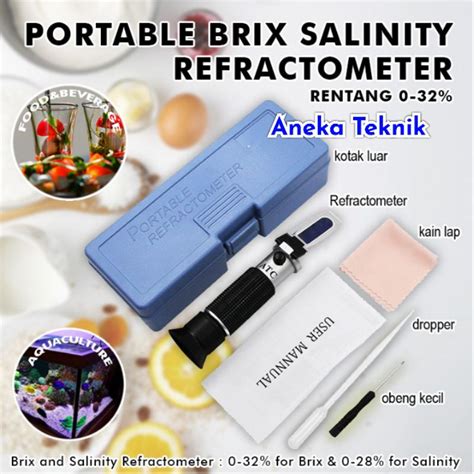 Jual Refraktometer Refractometer In Brix Salinity Alat Ukur