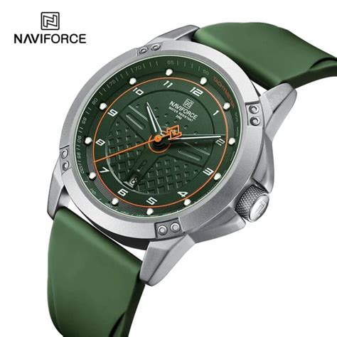 Buy NaviForce NF8031 Silver Green Watch Online At Best Price In Nepal