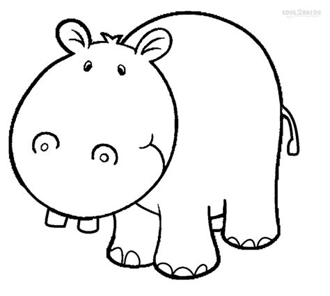 Printable Hippo Coloring Pages For Kids Cool2bkids