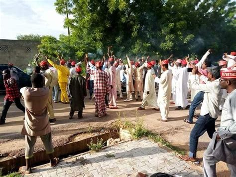 Photos Apc Members In Kano State Burn Their Brooms As Their Leader