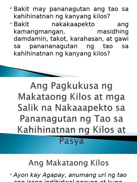 Makataong-Kilos | PDF