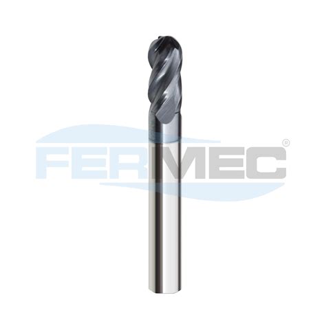 Fresa Esférica Metal Duro 4C 45HRC Fresa Metal Duro Fermec 11