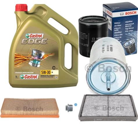 BOSCH INSPECTION SET 5 L Castrol Edge 5W 30 M Pour Volvo V40 Break EUR