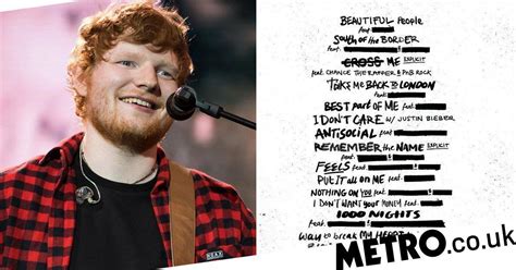 Ed Sheeran Releases New Album No 6 Collaborations Project