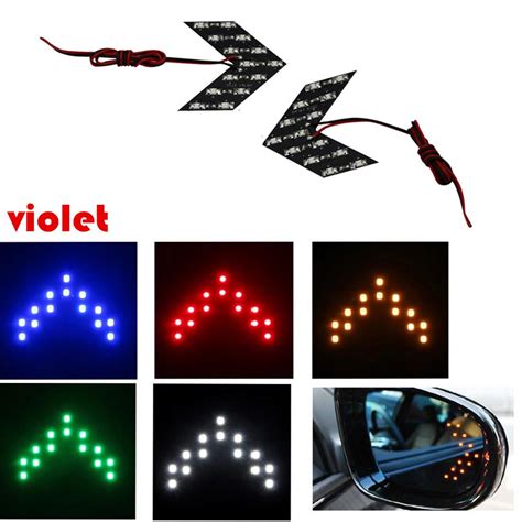 Buy Pcs Smd Led Arrow Panel Rear View Mirror Indicator Turn Signal