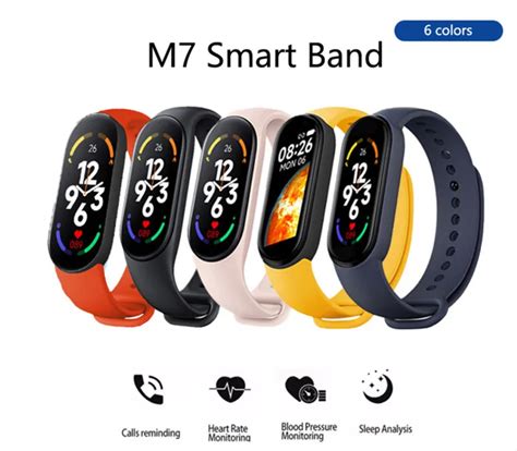 M7 Smart Wristbands IP67 Waterproof Sport Smart Watch Men Woman Blood