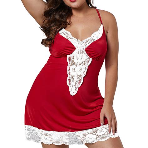 Lenago Womens Plus Size Lingeries Plue Size Sexy Lace Lingerie