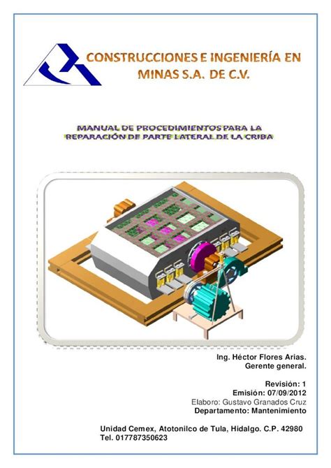 PDF Manual de Reparación lateral de Criba DOKUMEN TIPS