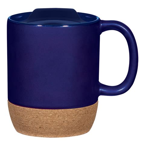 Promotional Oz Cork Base Ceramic Mug Personalized With Your Custom Logo