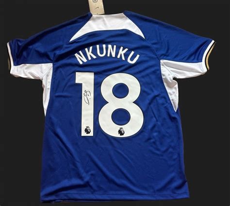 Christopher Nkunkus Chelsea 2023 24 Signed Shirt Charitystars