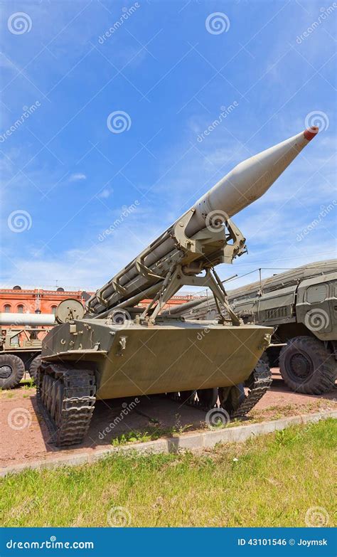 Soviet Rocket Launcher 2p16 Of Rocket System 2k6 Luna Stock Photo