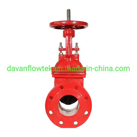 Ductile Iron Bs5163 F4 Pn16 Resilient Seat Rubber Wedge Handwheel Operated Flanged Water Factory