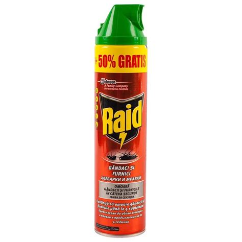 Spray Anti Insecte Raid Ml Insecticid Ideal Pentru Gandaci Si