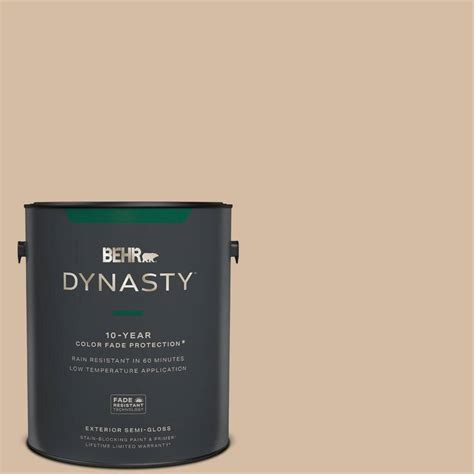 Behr Dynasty 1 Gal 290e 3 Classic Taupe Semi Gloss Enamel Exterior