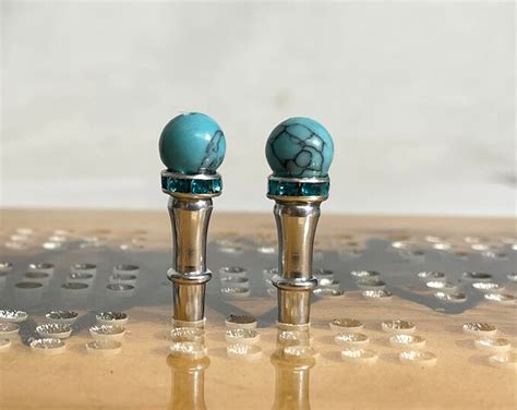 Cribbage Scoring Pegs Stunning Blue Turquoise 8mm Natural Bead On A