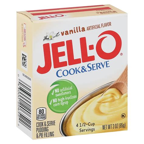 Jell-O Cook & Serve Vanilla Pudding Mix - Shop Baking Ingredients at H-E-B