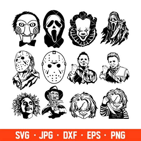 Horror Movie Svg Bundle Horror Movie Character Halloween Sv Inspire