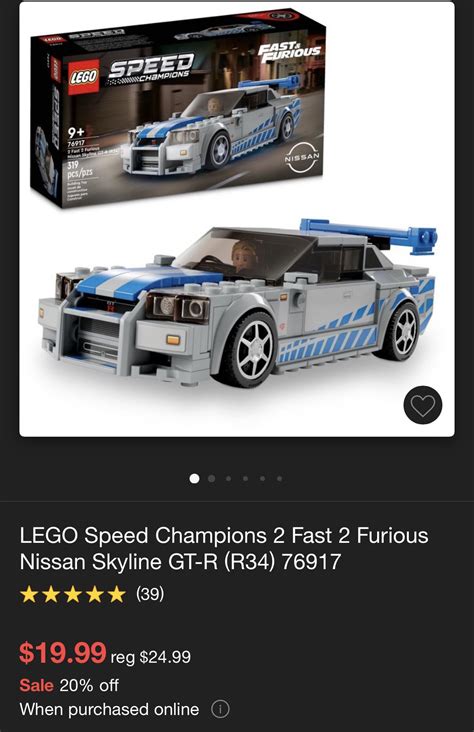 R34 Skyline speed champion available at target at a discount : r/lego